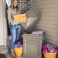 thumbnail image 5 of Step2 Mocha Express Parcel Delivery Outdoor Package Security Box for Porch, 5 of 5