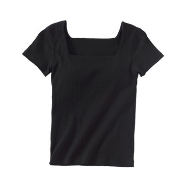 Lenpel Women's Plus Size Tops Summer Short Sleeve Crew Neck Pleated Front Plaid Casual T Shirts Loose Tunic Tee Blouses