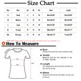 thumbnail image 3 of CEHVOM Femmes Mode Décontractée Chemises Imprimées Manches Courtes T-Shirt Ample Hauts Blouse à Col en V Liquidation, 3 of 5