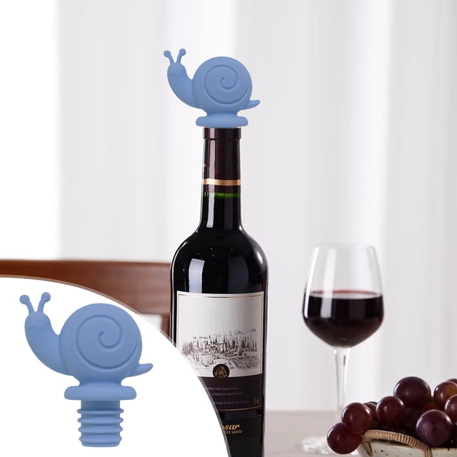 Yhmxh Gadgets de Cuisine, Maison et Cuisine, Petit Escargot Bouchon de Bouteille de Vin Bouchons Réutilisables Étanches Mignons Décoratifs Bouchon de Bouteille Bouchon de Vin Rouge