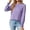 Violet, variante sur IROINNID en Solde Polyester T-Shirt à Manches Longues pour Femmes Confortable Col Rond Profond Uni Blouse Chemise Haut, Vert