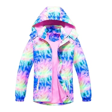 YOUSNH Manteau pour Tout-Petit Manteau Coquille Souple Manteau de Pluie pour Filles Manteau d'Hiver pour Enfants Manteau de Transition avec Eau Manteau Respirant avec Capuchon Manteaux d'Automne Violet 7-8 Ans