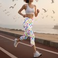 thumbnail image 4 of UPPADA Women's Workout Leggings High Waist 4 Way Stretch Running Yoga Pants Compression Seamless High Rise Workout Tight Leggings Winter Saving Multicolor,L, 4 of 8