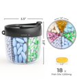 thumbnail image 3 of Cute Dispenser With 7 Large Compartments Portable Bottle Organizer With Wide Opening For Easy Use Anti Mix Organizer For Travel Container, 3 of 6