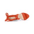 thumbnail image 4 of BLISSFUL STEP Sandales à Talon Bloc à Plateforme à Lacets pour Femmes Orange (Taille 7), 4 of 7