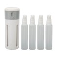 thumbnail image 2 of 4 en 1 Distributeur de Voyage, Réutilisable Voyage Shampooing Distributeur Fuite Preuve Gris Portable pour les Articles de Toilette, 2 of 8