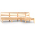 thumbnail image 1 of vidaXL 4 Piece Garden Lounge Set Solid Pinewood, 1 of 5