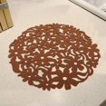 thumbnail image 3 of OKBY Set de Table Tapis de Table -4 Couleurs Forme Ronde Feutre napperons de Table résistant à la Chaleur Maison Cuisine dîner napperons Nouveau(café), 3 of 3