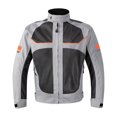 thumbnail image 1 of Motorcycle Riding Jacket Motocross Jacket Impact Protection Reflective Breathable Mesh Protective Gear Coat for Motorbike Riding Summer , Gray S, 1 of 10