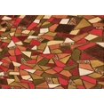 thumbnail image 1 of Ahgly Company Machine Washable Indoor Rectangle Transitional Orange Area Rugs, 6' x 9', 1 of 7