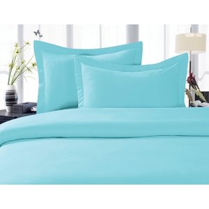 Celine Linen Best, Softest, Couvre-culs les plus coquins jamais ! 1500 Thread Count Egyptian Qualité Luxe Super Soft ride Gratuit 3-Piece Couvercle de couettes, Plein/Queen, Aqua