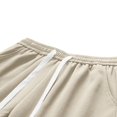 thumbnail image 3 of EOYWHK Mens Gym Shorts Elastic Waist Workout Shorts Drawstring Loose Wide-Leg Half Length Lounge Trouser ,S-3XL, 3 of 5