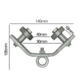 thumbnail image 1 of Dpityserensio Leg Pulley Proxy Hoist Pulley Suspension Round Flat Cable Steel Rope Angle Iron off Pulley Pulley Assembly, 1 of 1