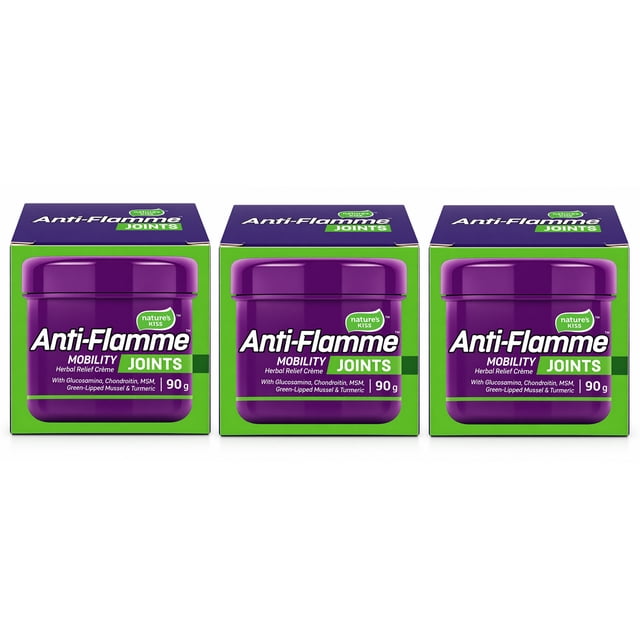 Anti-Flamme Joints Herbal Relief Topical Cream - 90 g, (3 Pack)