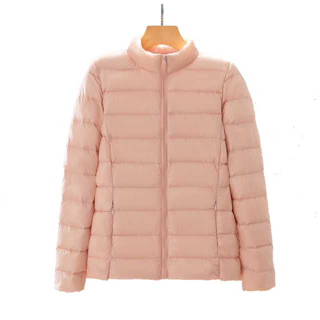AherBiu Plus Size Puffer Jacket Womens Lightweight Full Zip Casual down Jackets Quilted Padded Winter Warm Coat