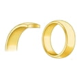 thumbnail image 2 of Precious Stars 14K Yellow Gold 8-mm Unisex Standard-Fit Polished Wedding Band, 2 of 3
