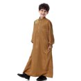 thumbnail image 4 of Robes de Mode Pures pour Garçons Musulmans Moyens et Longs Pardessus Blouse Confortable, 4 of 9