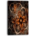 thumbnail image 1 of Designart - Dark Orange Digital Art Fractal Flower - Floral Canvas Art Print, 1 of 2