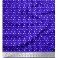 thumbnail image 1 of Soimoi Blue Cotton Duck Fabric Line & Circle Geometric Print Sewing Fabric Yard 42 Inch Wide, 1 of 3