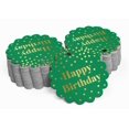 thumbnail image 2 of Inkdotpot 100 Pack Real Gold Foil Paper Tags Happy Birthday Favor Hang Tags, 2 of 6