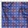 thumbnail image 4 of Soimoi Blue Poly Georgette Fabric Diamond Geometric Print Fabric by the Yard 42 Inch Wide, 4 of 5