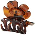 thumbnail image 3 of Caravan Rose avec Ressort Couvert et Dents Plates Griffe pour Cheveux Écaille de Tortue, 3 of 3