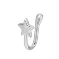 thumbnail image 2 of Clip On Nose Rings For Women Non-Pierced Nose Hoop Ring Adjust Nose Cuff, 2 of 9