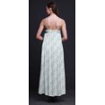 thumbnail image 2 of Bimba Robe Longue Maxi de Soirée pour Femmes en Rayonne Teinture sur Nœuds Imprimée, Dos Nu, à Bretelles Spaghetti - Medium, 2 of 4
