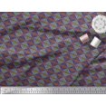 thumbnail image 3 of Soimoi Polyester Crepe Fabric Ogee Damask Print Fabric by The Yard 42 Inch Wide, 3 of 5