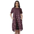 thumbnail image 1 of Moomaya Printed Loose A-Line Dress With Pockets Short Sleeve Dresses Women, 1 of 4