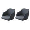 thumbnail image 2 of Transemion 2x Quick Installation And Easy Care Stretchy Chair Covers For Maintenance High Elastic Full darkgray 1Set, 2 of 6