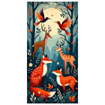 thumbnail image 3 of Forest Themed Animal Patterned Backdrop Banner Party Decorations Background for Children Parties Family Gatherings Photography Props Outdoor Events Festival Celebrations, 3 of 4