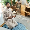 thumbnail image 4 of Mupvlun Portable Prayer Rug - Thick Embossed Flannel Prayer Mat with Sponge Base for Indoor/Outdoor Use (31.5''x47.24'') D1, 4 of 4