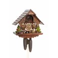 thumbnail image 1 of Cuckoo Clock Black Forest house with moving beer drinker, 1 of 1