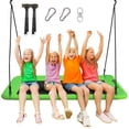 thumbnail image 1 of Goplus 700lb Giant 60'' Platform Tree Swing Outdoor w/ 2 Hanging Straps Green, 1 of 9