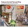 thumbnail image 4 of Firewood Rack Outdoor ft Heavy Duty Logs Holder for Indoor Fireplace Metal Wood Pile Storage Stacker Organizer Matte, 4 of 7