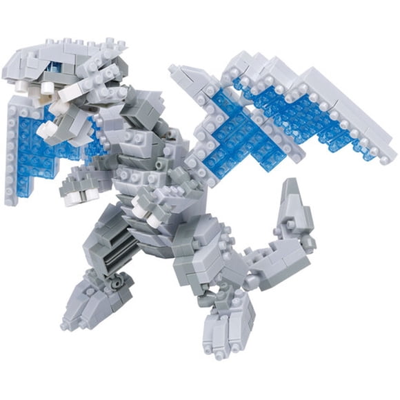 Nanoblock - Yu-Gi-Oh! Monstres de Duel - Collection de Personnages - Trousse de Construction Dragon Blanc aux Yeux Bleus
