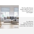 thumbnail image 2 of Versailles - Store Romain Sans Cordon, Caesar Collection, Tissu Occultant, 30 Pouces x 63 Pouces, Gris Pâle, 2 of 10
