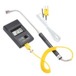 Tm‐902c Industriel LCD Thermomètre de détection numérique avec thermocouple de surface du Shank courbé ‐50‐500°C