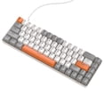 thumbnail image 4 of EGNMCR Keyboard Gaming Keyboard Computer Desktop Gaming Keyboard 68 Key Mechanical Keyboard Type-C Wired RGB LED Backlit Blue Gaming Mech Keyboard Wired Keyboard, 4 of 6