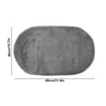 thumbnail image 3 of Under 10,Soft Bedroom Rugs, Shaggy Rugs for Bedroom, Oval Rugs, Bath Carpet, Living Room Runner Rug, Soft Comfortable, Water Absorption, Non-Slip, Thick Washable, | Nylon,Spandex, Gray-691 $BS$3, 3 of 9