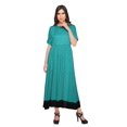 thumbnail image 4 of Moomaya Kurti Longue Imprimée Tenue d'Été Tunique Ligne A pour Femmes, 4 of 5