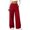 Wine, variant on JUMEYU Track Pants Women Long Womens Baggy Wide Leg Pants Casual Elastic Waist Drawstring Color Block Workout Track Pants with Pockets (Grey,L)