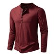 thumbnail image 2 of T-Shirt à Manches Longues pour Hommes Hommes Décontracté Uni Chandail à Manches Longues Col Rond T-Shirt Hauts Blouse T-Shirts pour Hommes Mode Into the Am T-Shirts pour Hommes T-Shirt à Manches Longues, 2 of 9