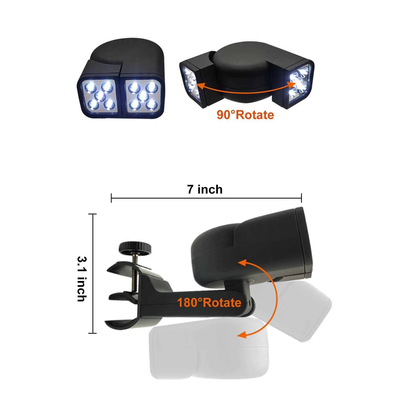 Lumières de Gril pour Barbecue Étanches Super Lumineuses Lampe LED de Barbecue Résistante à la Chaleur Lumière de Gril Flexible pour Cuisson Extérieure