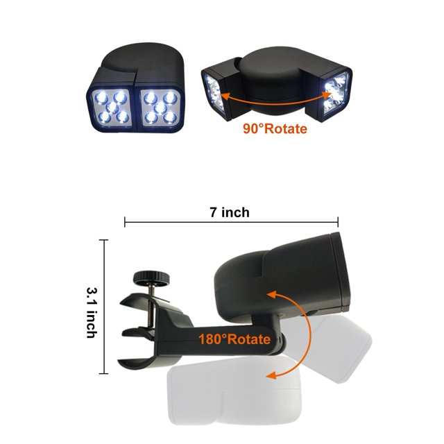 Lumières de Gril pour Barbecue Étanches Super Lumineuses Lampe LED de Barbecue Résistante à la Chaleur Lumière de Gril Flexible pour Cuisson Extérieure