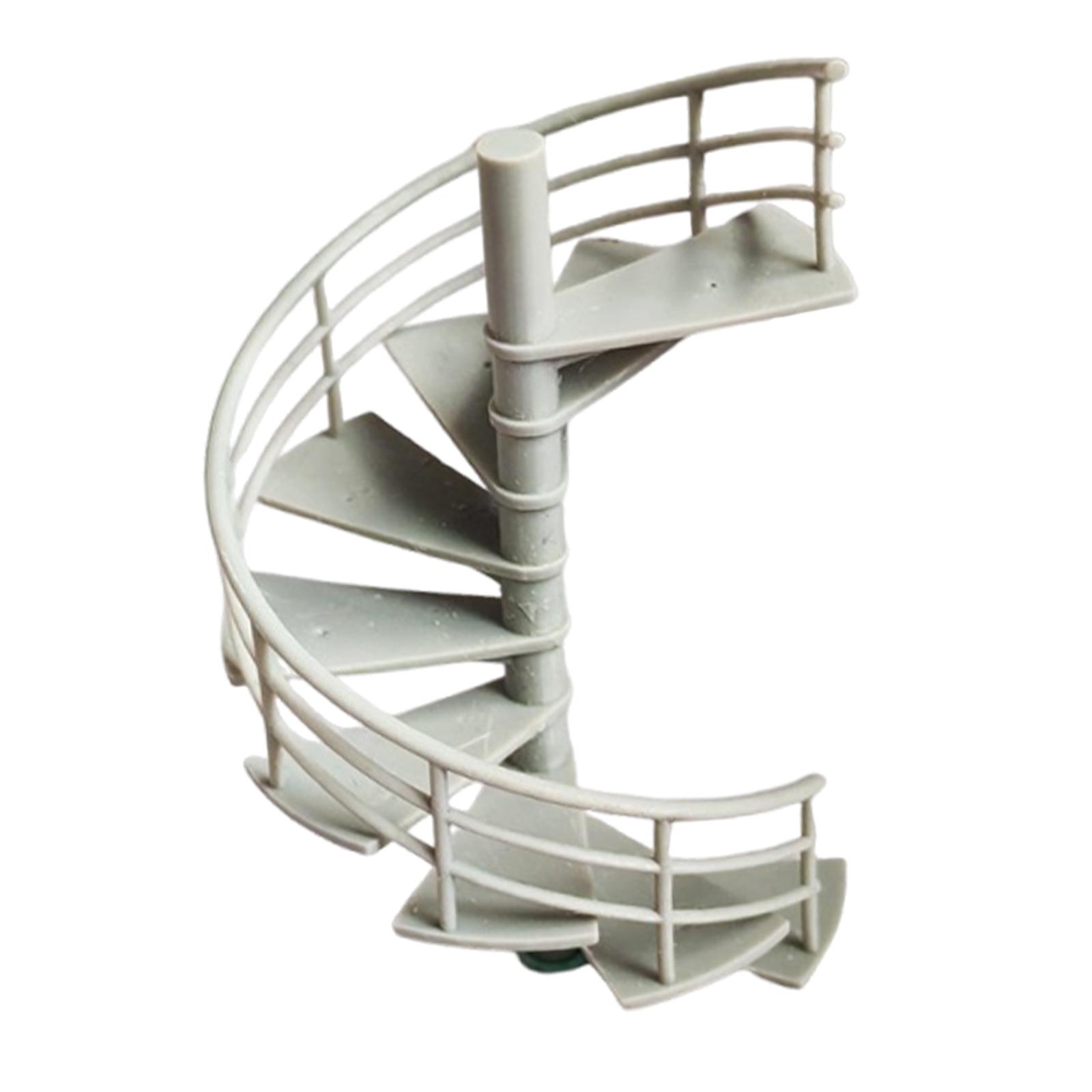 Milaget 1/64 Scale Staircase Model Attic Ladder for Landscape Dollhouse Fairy Garden
