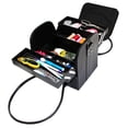 thumbnail image 2 of UNIQUE CREATIV Fold-Out Sew & Craft Tote - 30 × 20 × 22 cm (8.7 in), Cantilever Organizer, Faux-Leather Look, All, 2 of 13