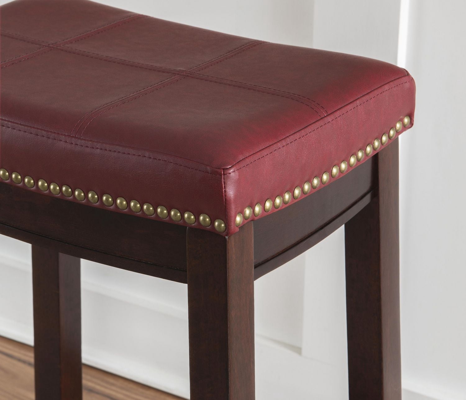 Tabouret de comptoir Warren rouge