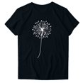 thumbnail image 4 of Liquidation d'Économies d'Été Iumwxz Tunique Coupe Classique T-Shirt d'Été Décontracté Hauts pour Femmes T-Shirt Graphique Floral Hauts T-Shirt à Manches Courtes Col Rond Hauts pour Dames Offres Hebdomadaires Date, 4 of 4